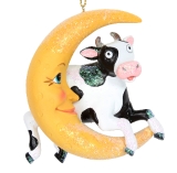 Cow jumps over the moon resin dec
