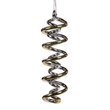 Glass spirals icicle gold/silver