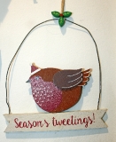 Seasons tweetings robin hanging plaque