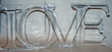 125mm acrylic love letters