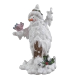 16 cm Snowman w bird