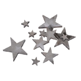 30 pcs wood star scatters