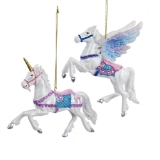 5" resin pegasus/unicorn orn