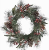 60 cm berry and cone green wreath
