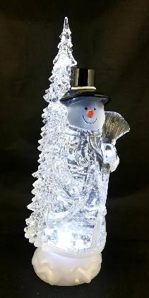 acrylic-snowman-and-tree-with-led-light