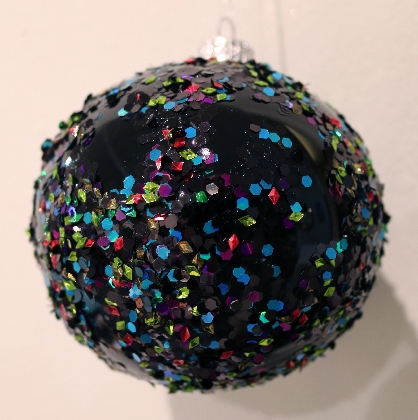 black-bauble-with-multi-coloured-glitter-100mm