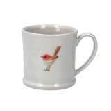 Ceramic mini mug with Robin