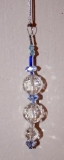 Clear w small blue beads/dropper