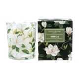 Cream magnolia scented boxed candle - vanilla