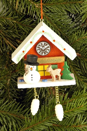 cuckoo-clock-red-with-snowman-ornament