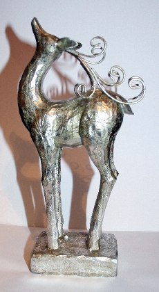 gisela-graham-antique-silver-standing-reindeer-orn-23-cm