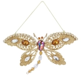 Gold metal /jewel dragonfly