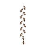 Jewel bead hanging orn gold/clear 17 cm