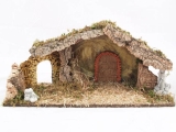 Large nativity scene with arch
