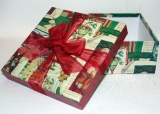 Paper/ribbon  gift box square  small