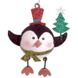 Penguin with Christmas tree