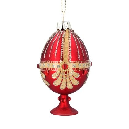 red-glass-jewelled-egg-on-stand