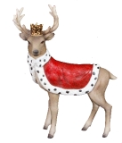 Resin regal stag with crown small