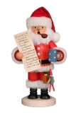 Santa Claus with wish slip of paper