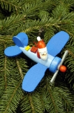 Santa in plane orn