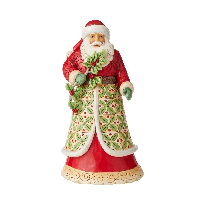 santa-with-holly-figurine