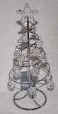 Silver coil mini tree w crystals