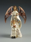 Tablepiece angel and boy 8.5"