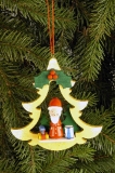 Tree with Santa ornament