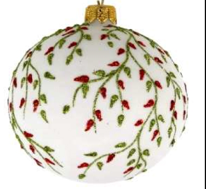 white-bauble-with-redgreen-pattern-80mm