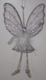 White silver wire/mesh fairy dec 21 cm