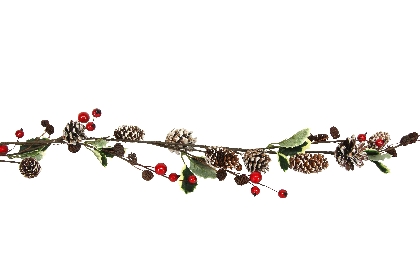 wire-garland-with-red-berry-and-snowy-leaf