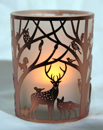 woodland-tealight-holder-copper-with-fox
